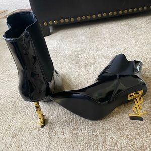 Patent Leather Booties